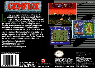 Gemfire (USA) box cover back